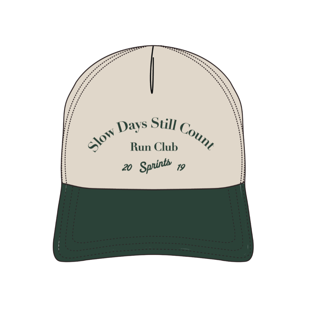 Slow Days Still Count Run Club Structured VP Hat (Unisex)