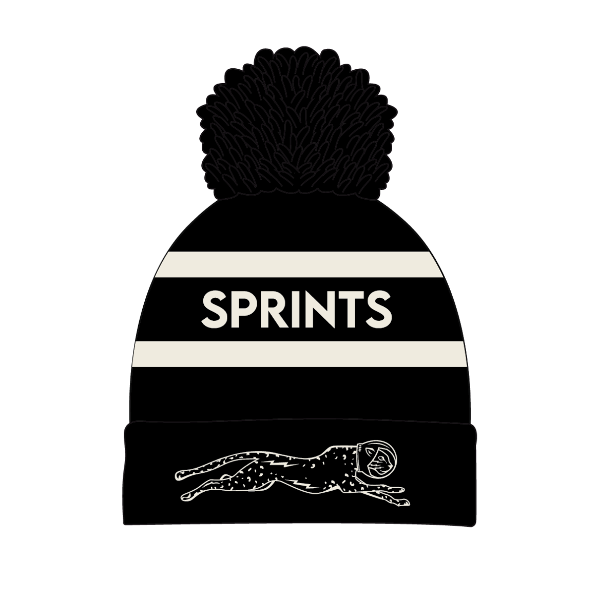 Victory Sprints Classic Winter Hat - Black (Unisex)