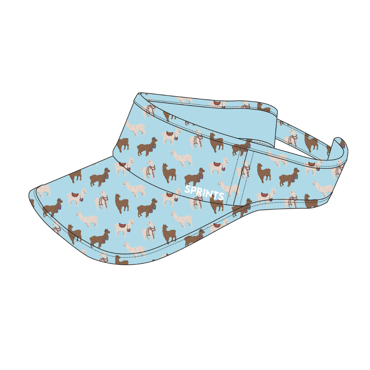 Wooly Cooly Llamas Visor (Unisex)
