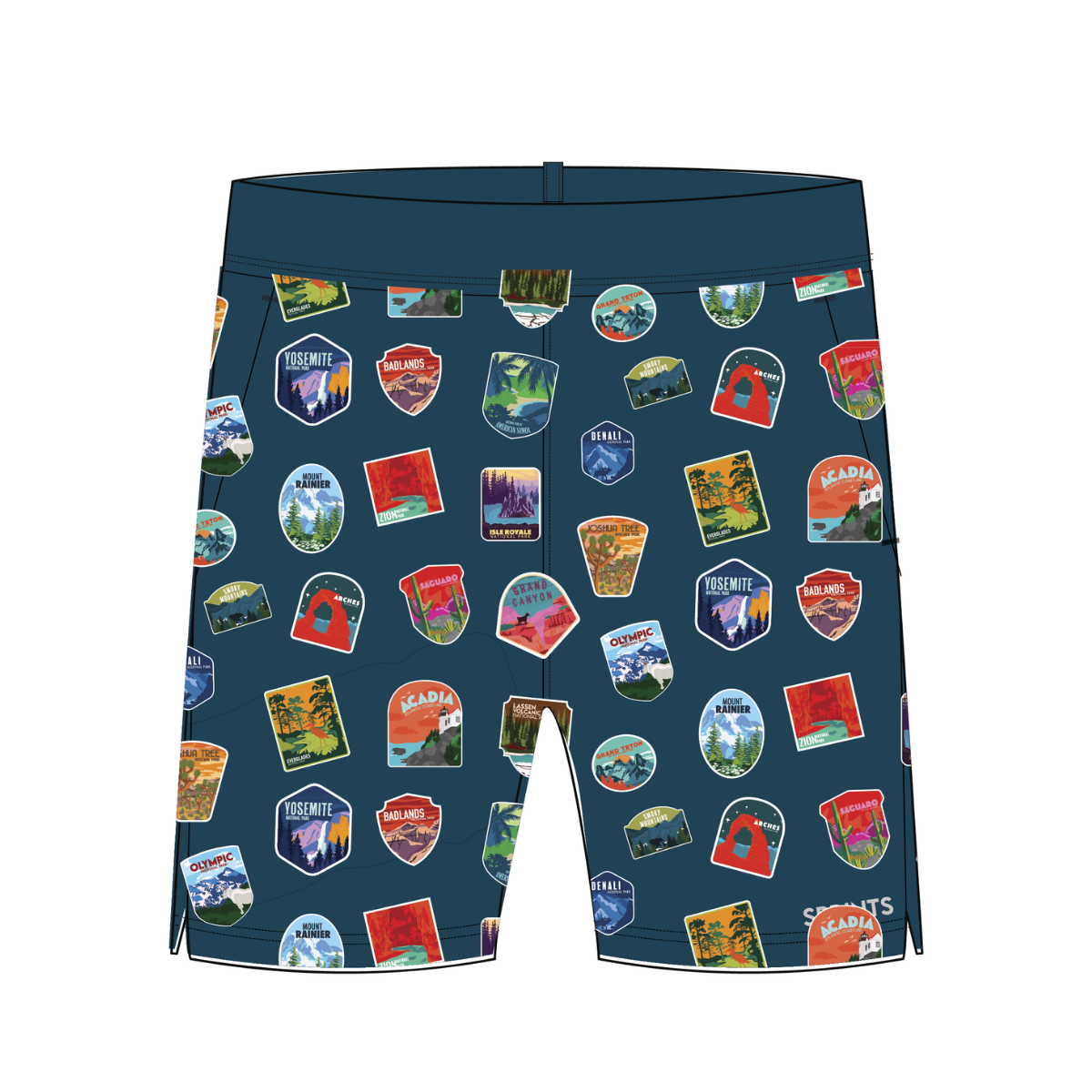 Mens Avigate 5" Fusion Short - National Parks