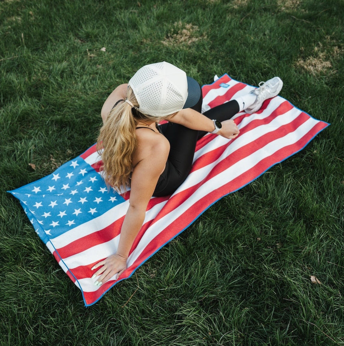 American Flag Car Seat Cover Towel