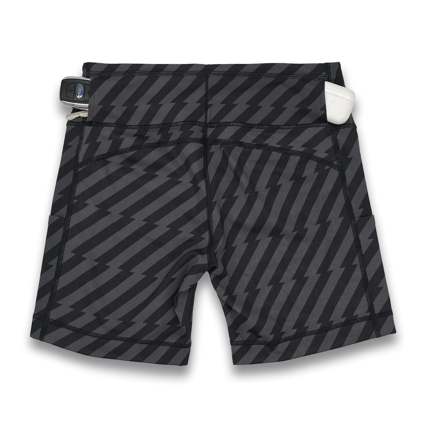 Womens Flexion 5" Compression Short - Velocity Blitz Black