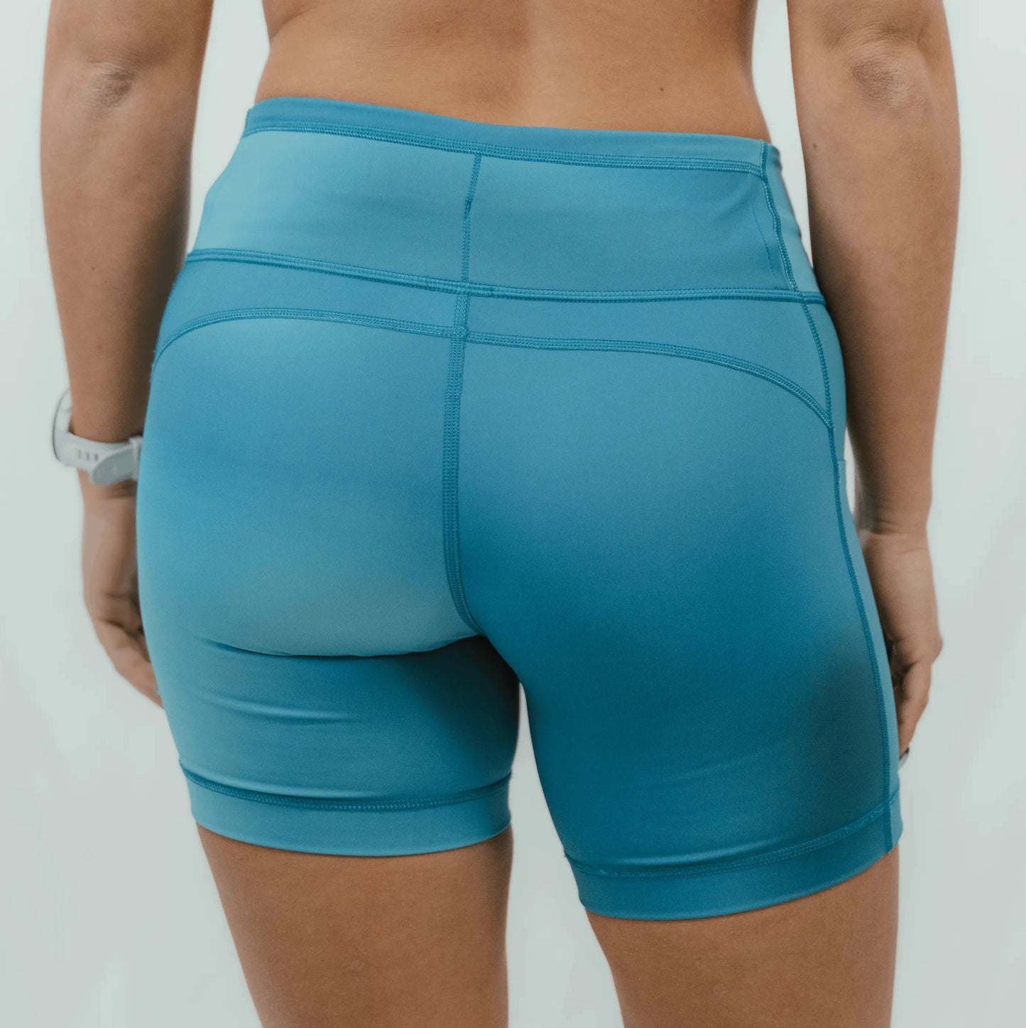 Womens Flexion 5" Compression Short - Blue Flame Crush