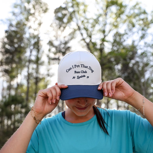 Can I Pet That Dog Run Club Structured VP Hat (Unisex)