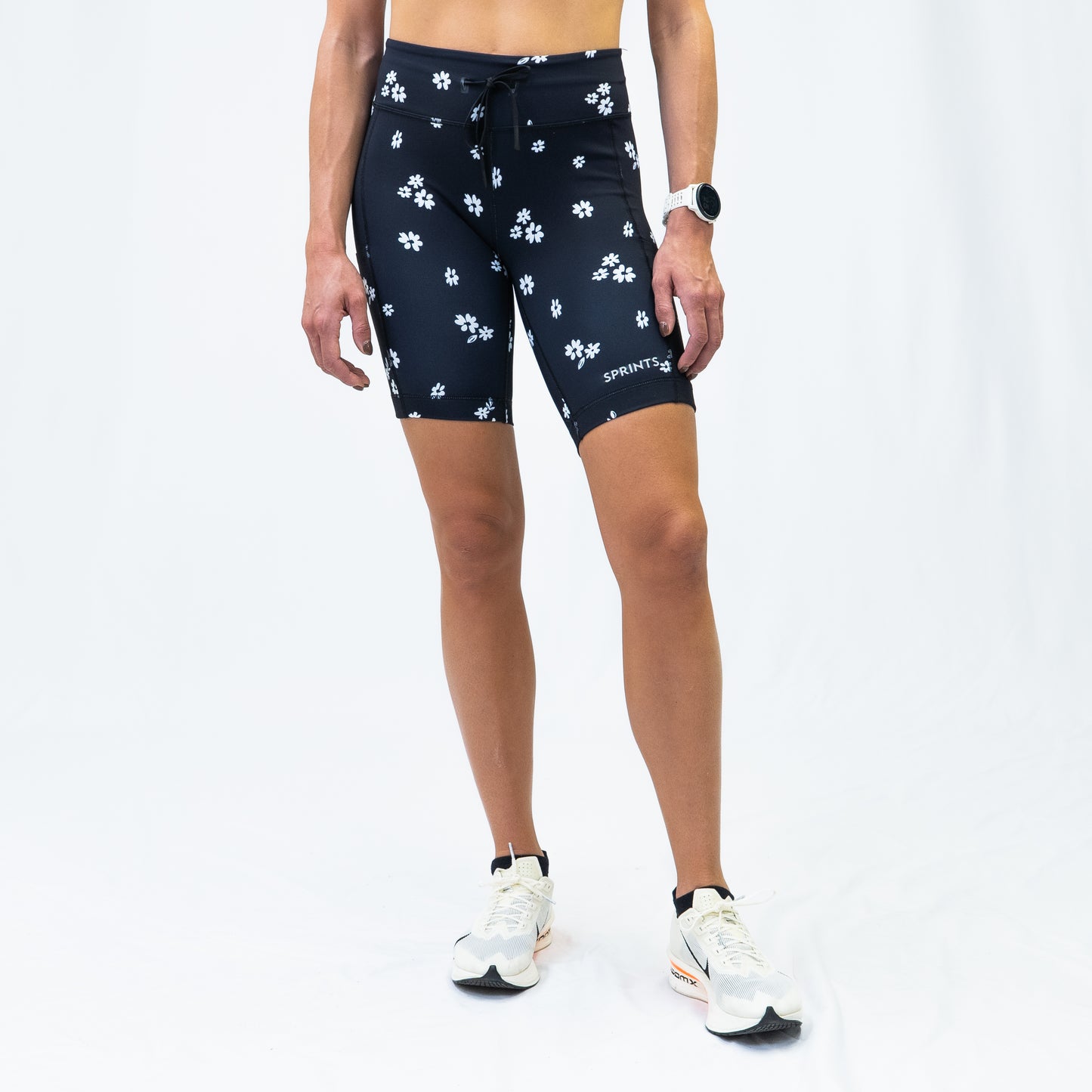 Womens Flexion 8" Compression Short - Florid Declamation