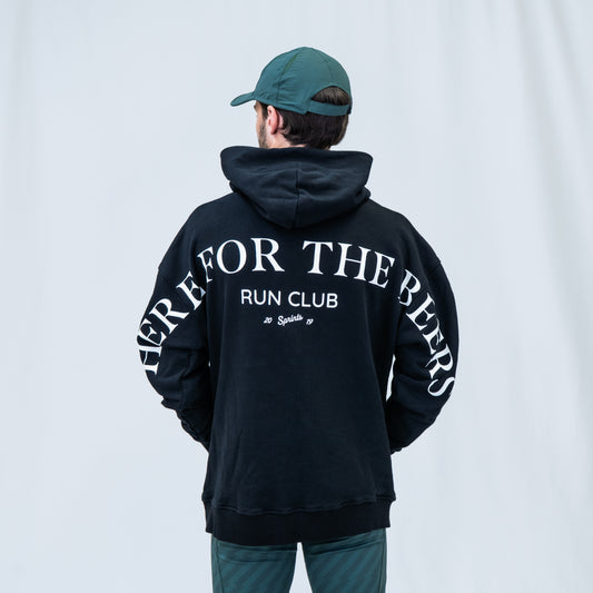 Run Club Oversized Hoodie - Here for the Beers (Unisex)
