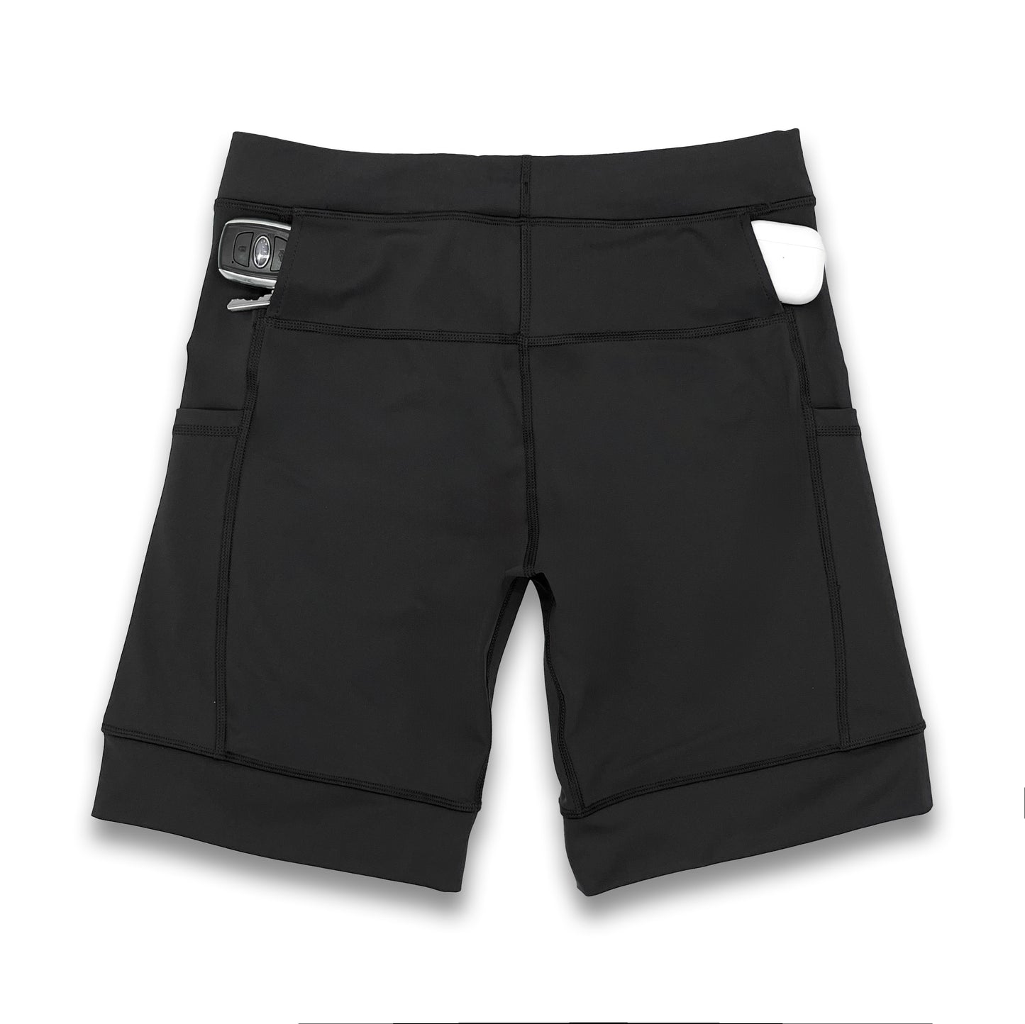 Mens Flexion 8" Compression Short - Stealth Black