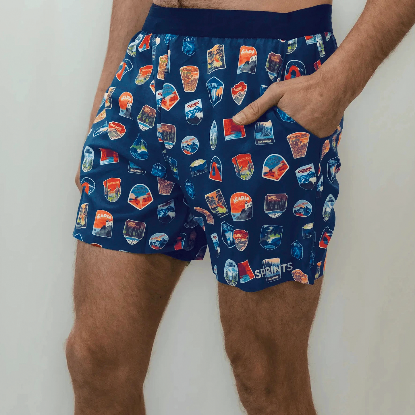 Mens Avigate 5" Fusion Short - National Parks