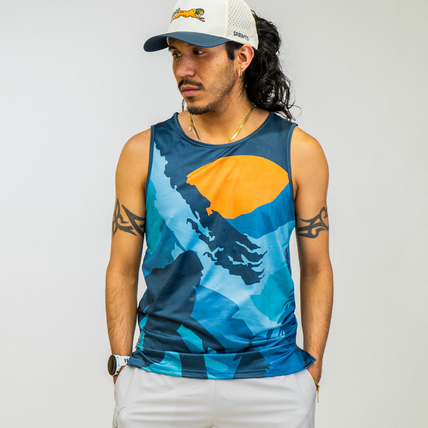 Mens Running Tank - Sasquatch 2.0