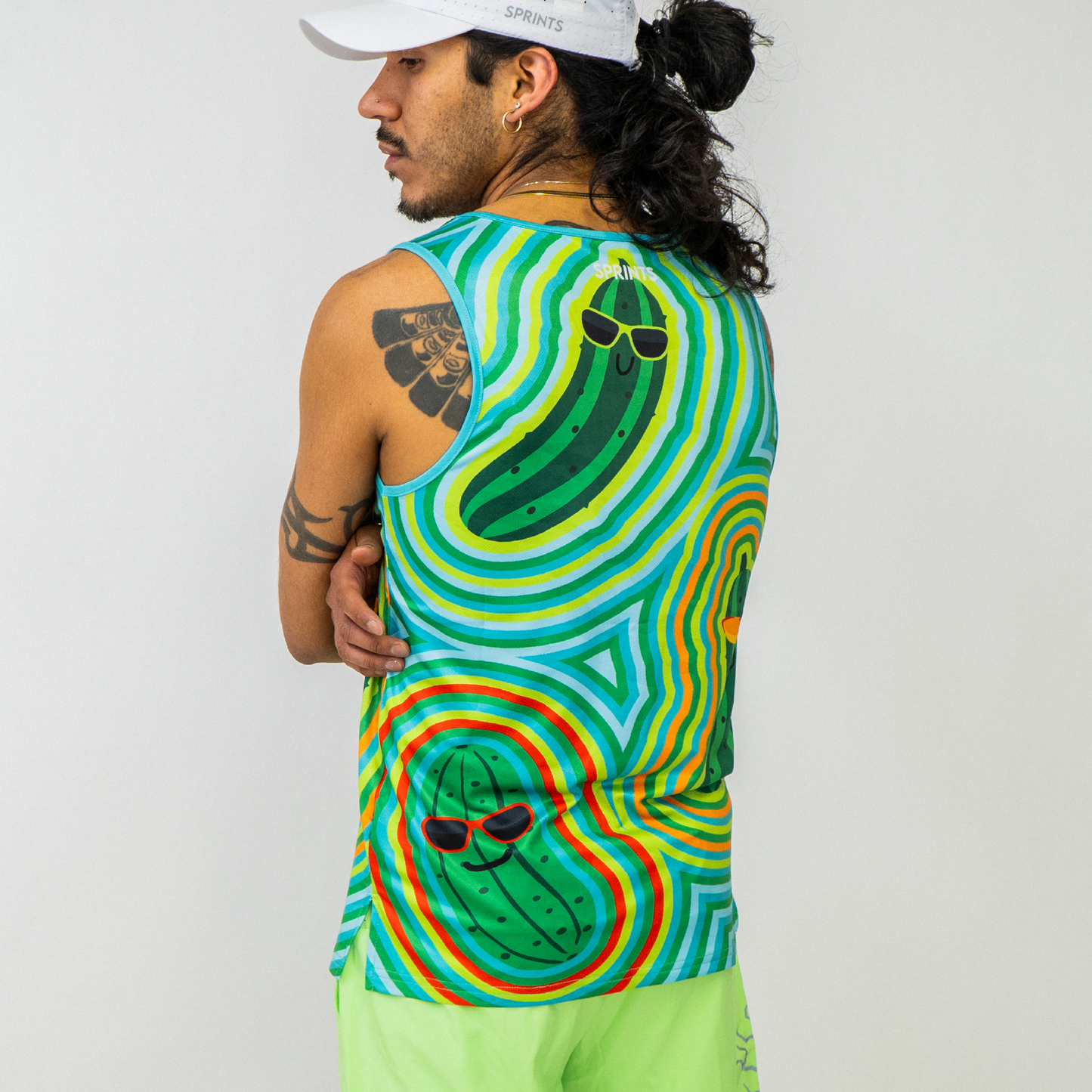 Mens Running Tank - Pickle Power