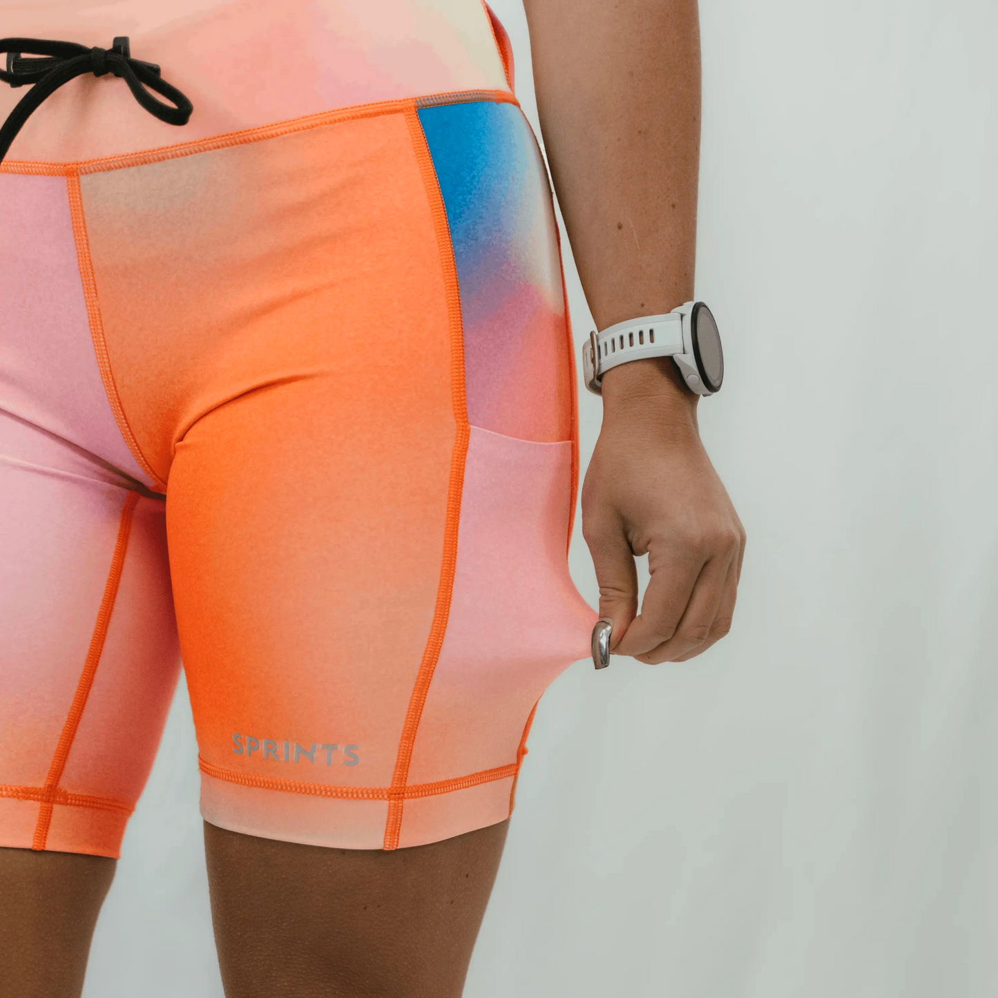 Womens Flexion 8" Compression Short - Skiddle Stratification