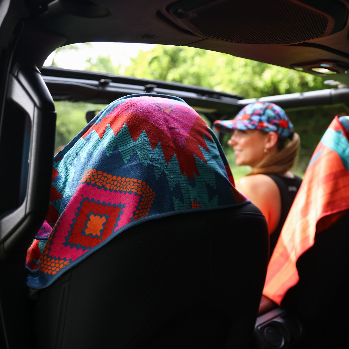 Camp Crimson Car Seat Cover Towel