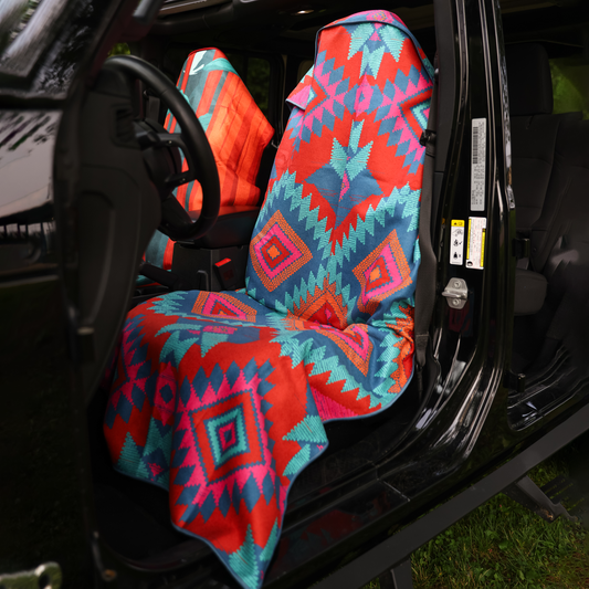 Camp Crimson Car Seat Cover Towel