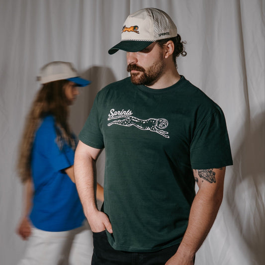 Victory Sprints Luxe Suprima Cotton Tee - Green (Unisex)