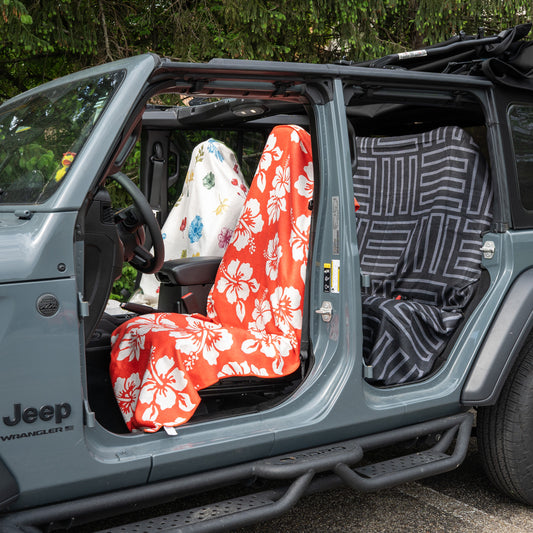 Flex on the Beach Car Seat Cover Towel
