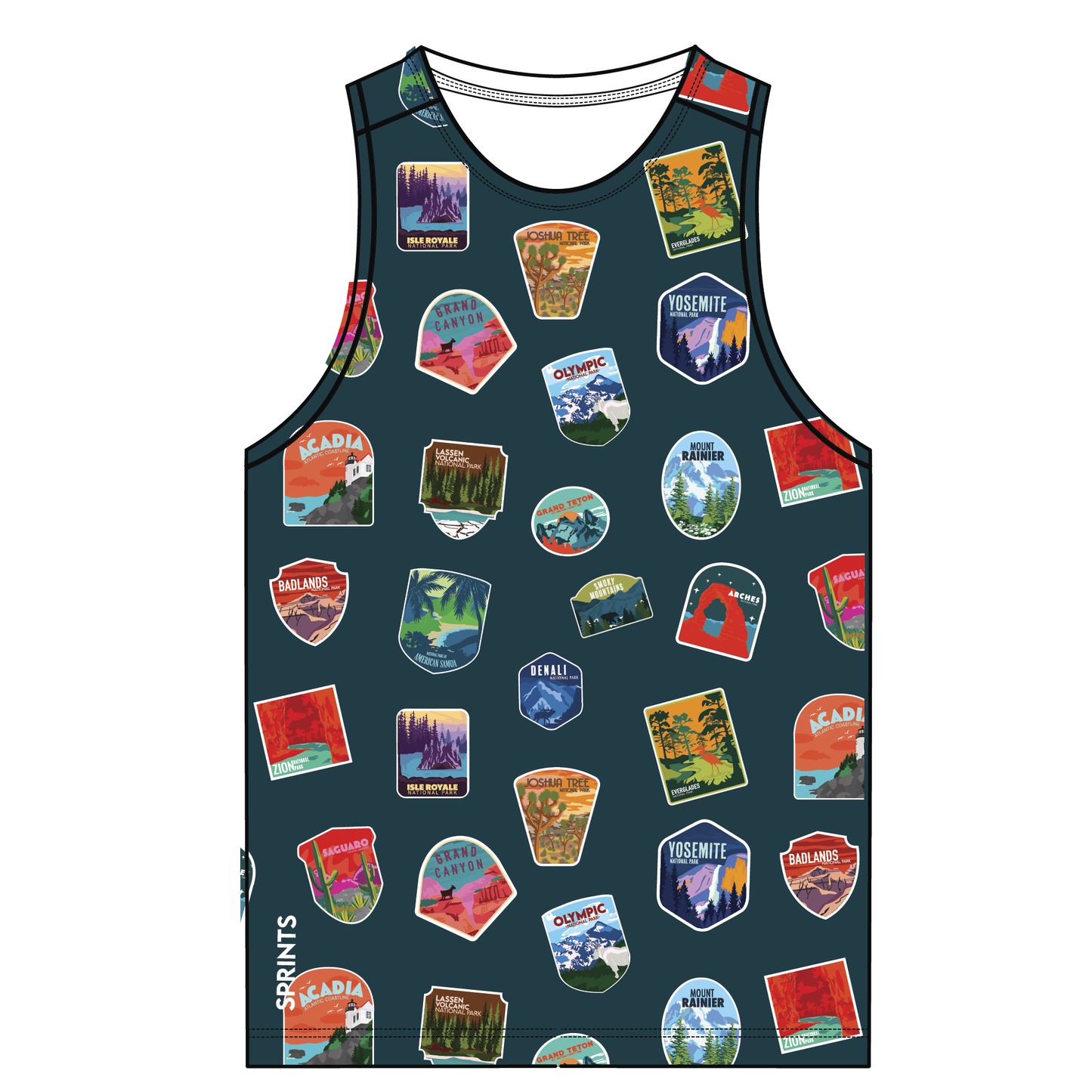 Mens Running Tank - National Parks
