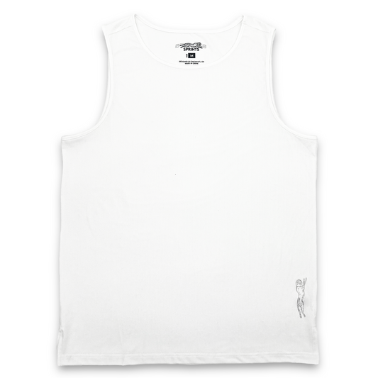 Mens Core Zero Running Tank - Stealth White