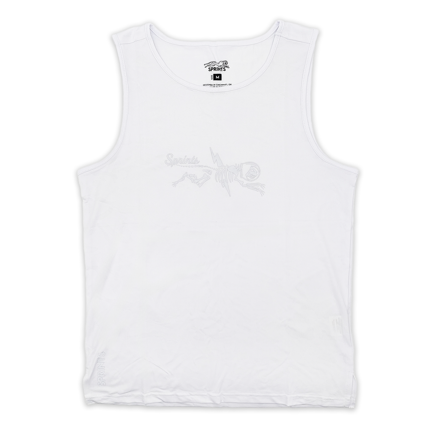 Mens Running Tank - Shock Beast Miles Flash Reflective