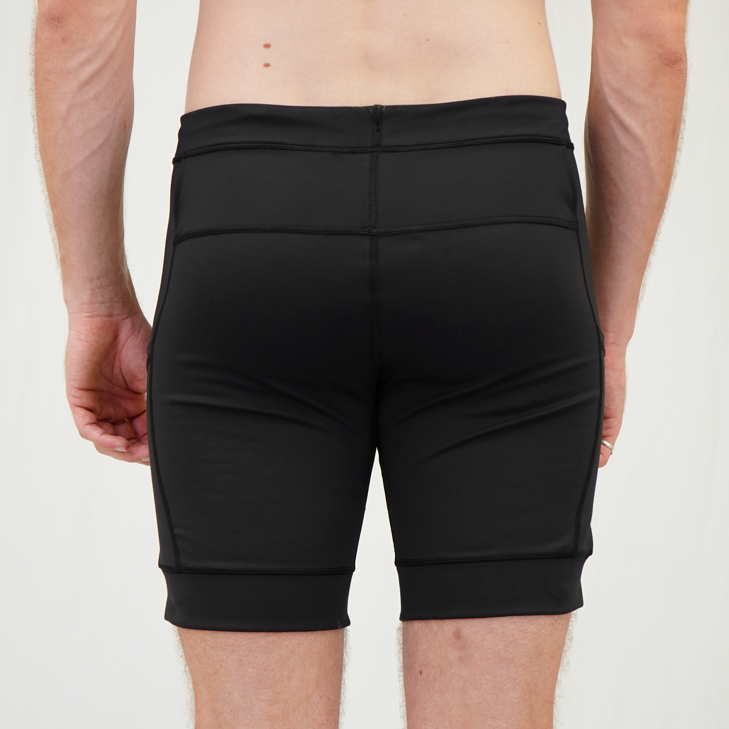 Mens Flexion 8" Compression Short - Stealth Black