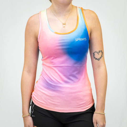 Womens Running Tank - Skiddle Stratification