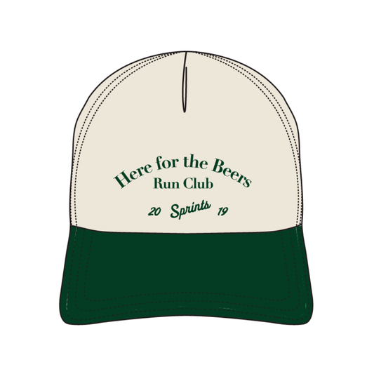 Here for the Beers Run Club - Green Label Structured VP Hat (Unisex)