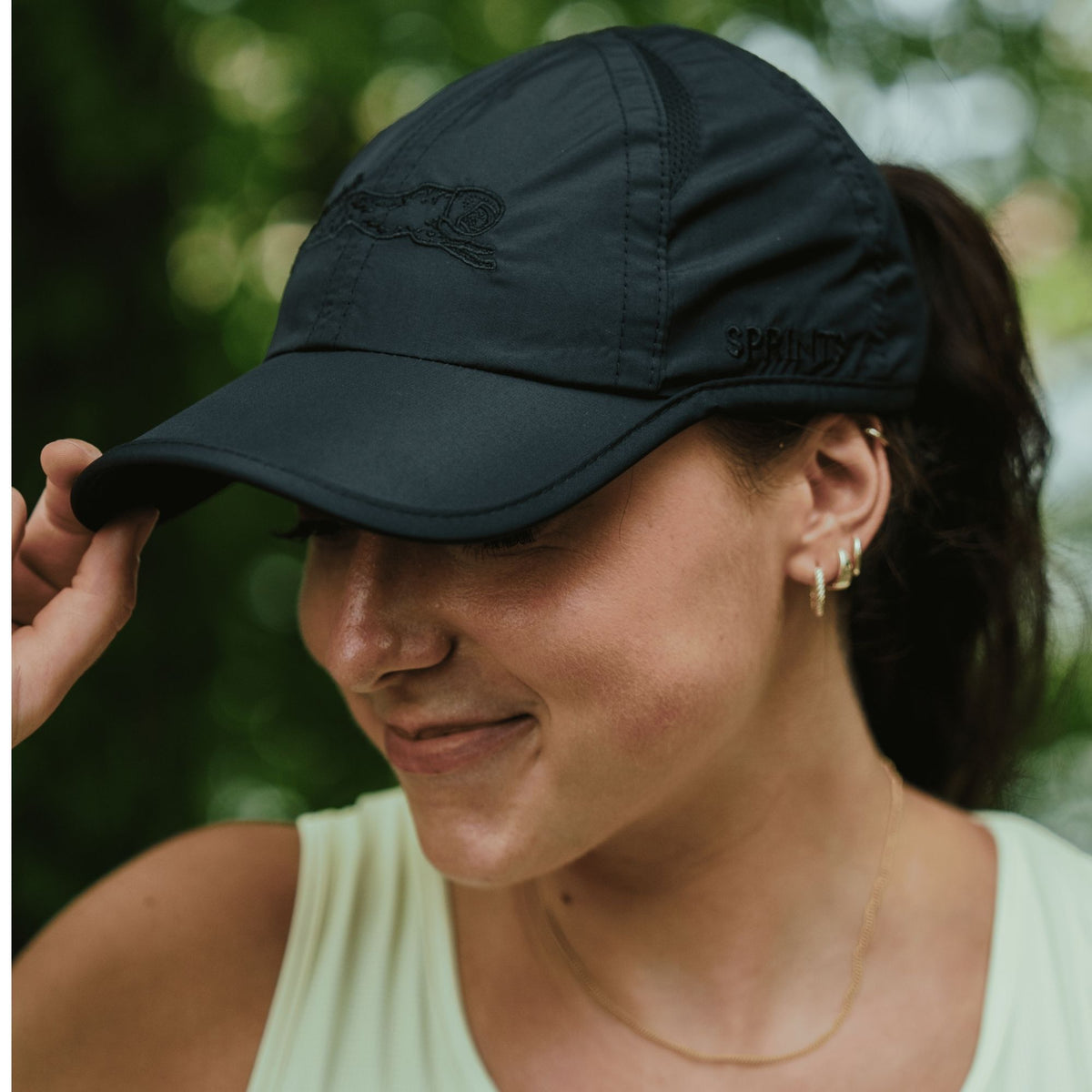 Ponytail Hat - Midnight Mile