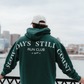 Run Club Oversized Hoodie - Slow Days Still Count - Green
