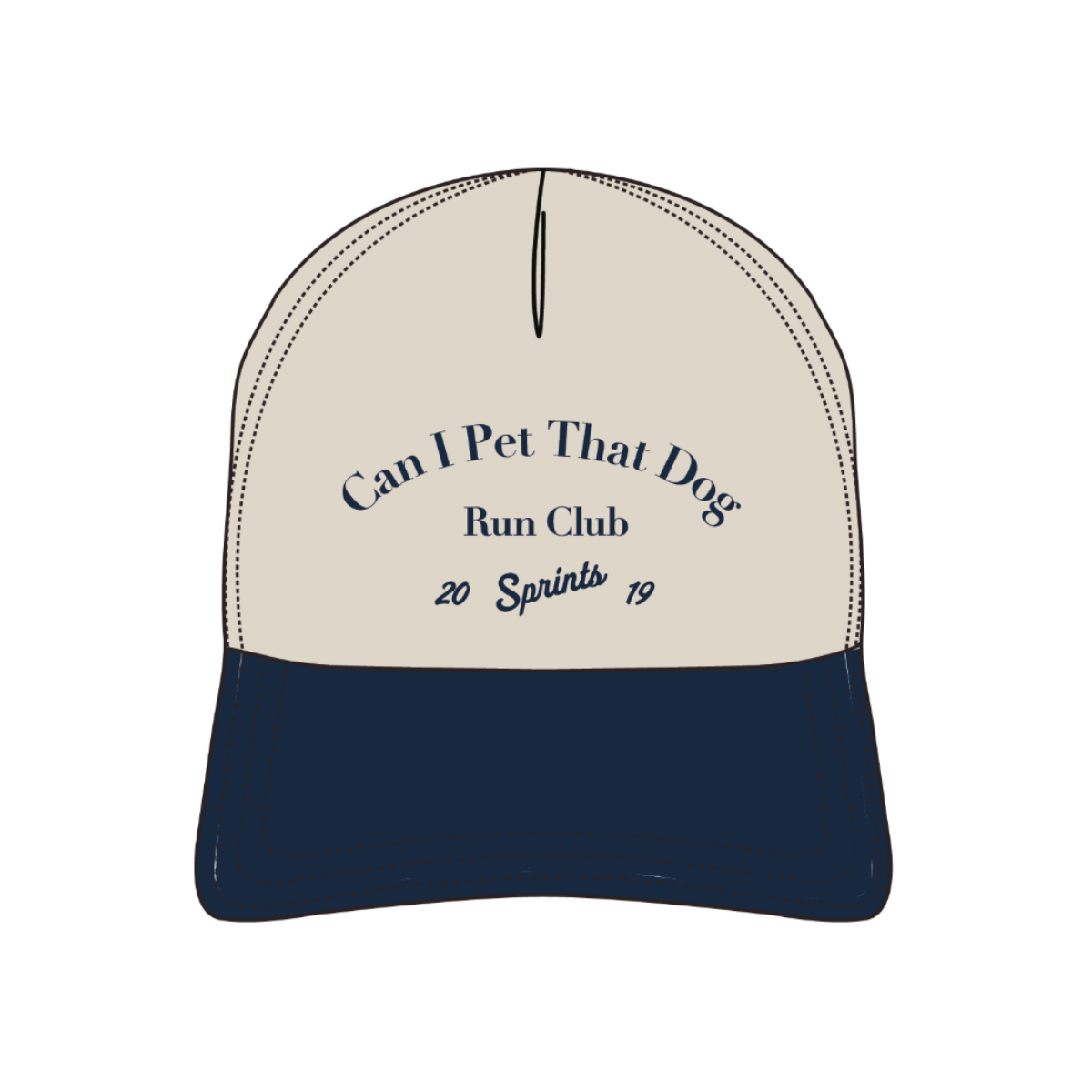 Can I Pet That Dog Run Club Structured VP Hat (Unisex)