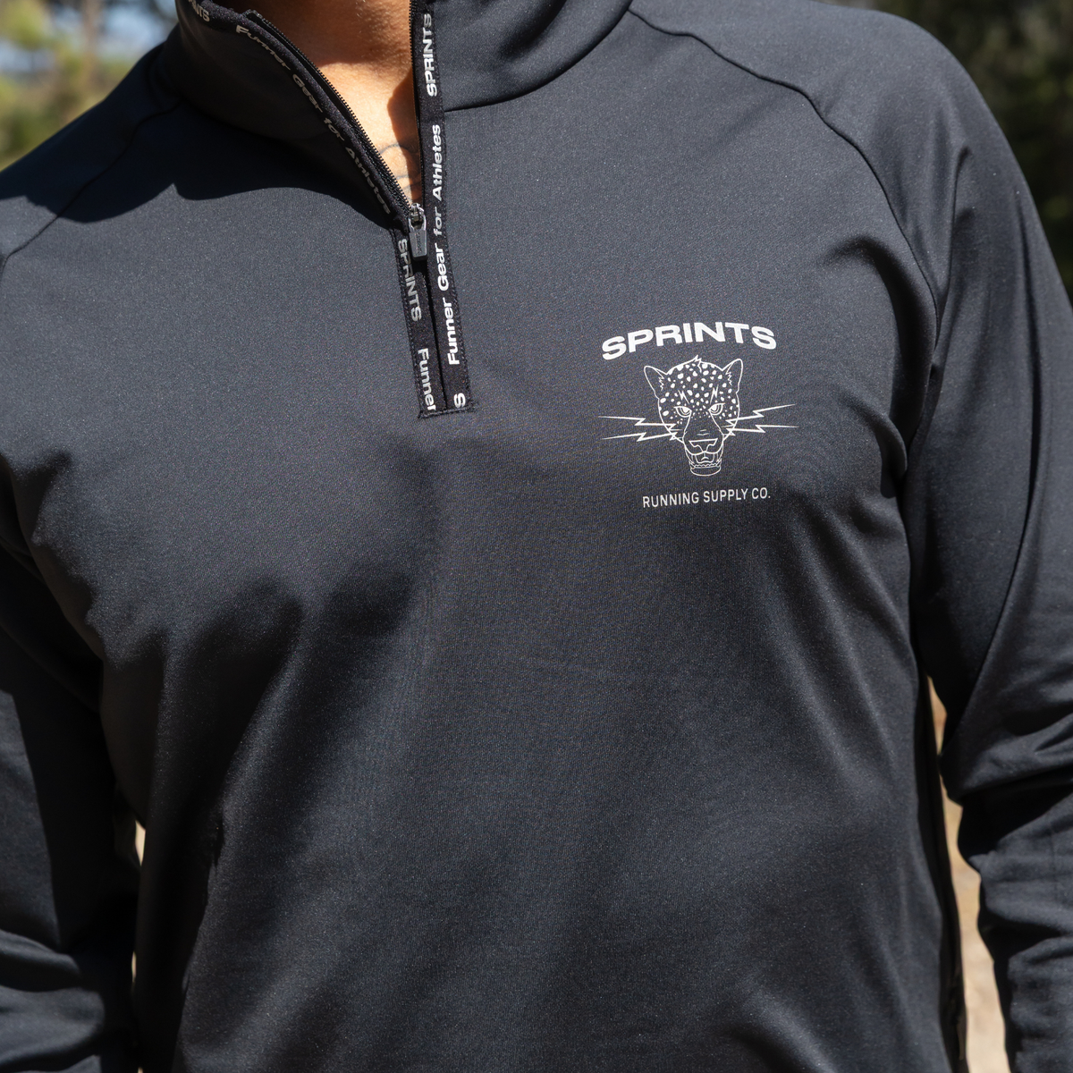 Mens Midland Quarter Zip - Stealth Black