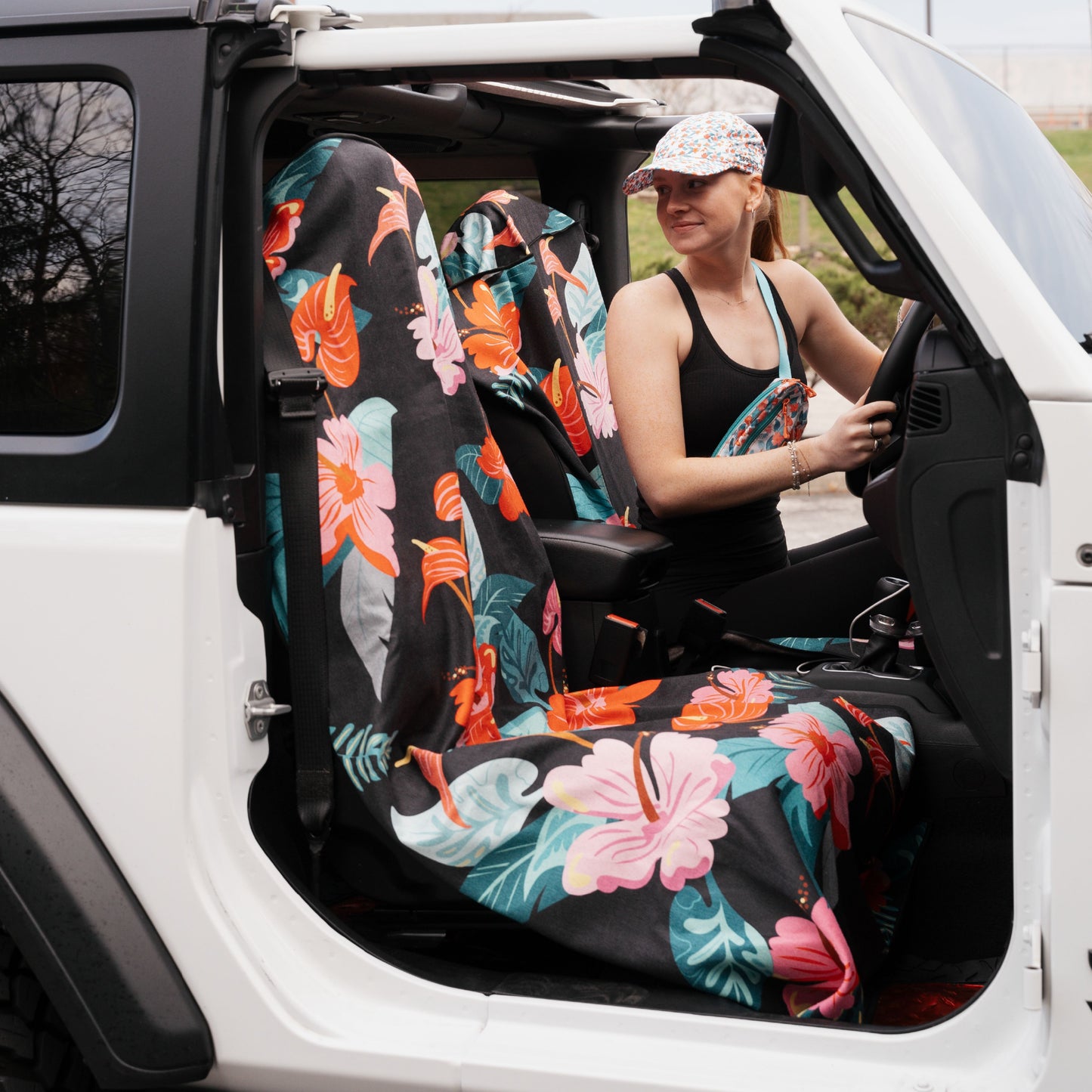 Moonrise in Maui Car Seat Cover Towel