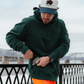 Run Club Oversized Hoodie - Slow Days Still Count - Green