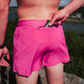 Mens 4" Avigate Run Short - Stealth Fuchsia