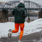 Run Club Oversized Hoodie - Slow Days Still Count - Green