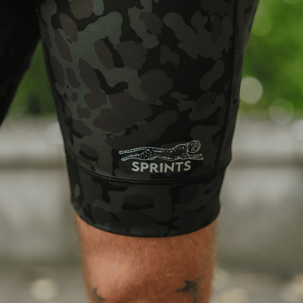 Mens Flexion 8" Half Tights - The Range Camo