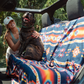 Aztec Artisans & Chocolate Currency Bench Seat Cover Towel