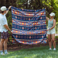 Aztec Artisans & Chocolate Currency Bench Seat Cover Towel