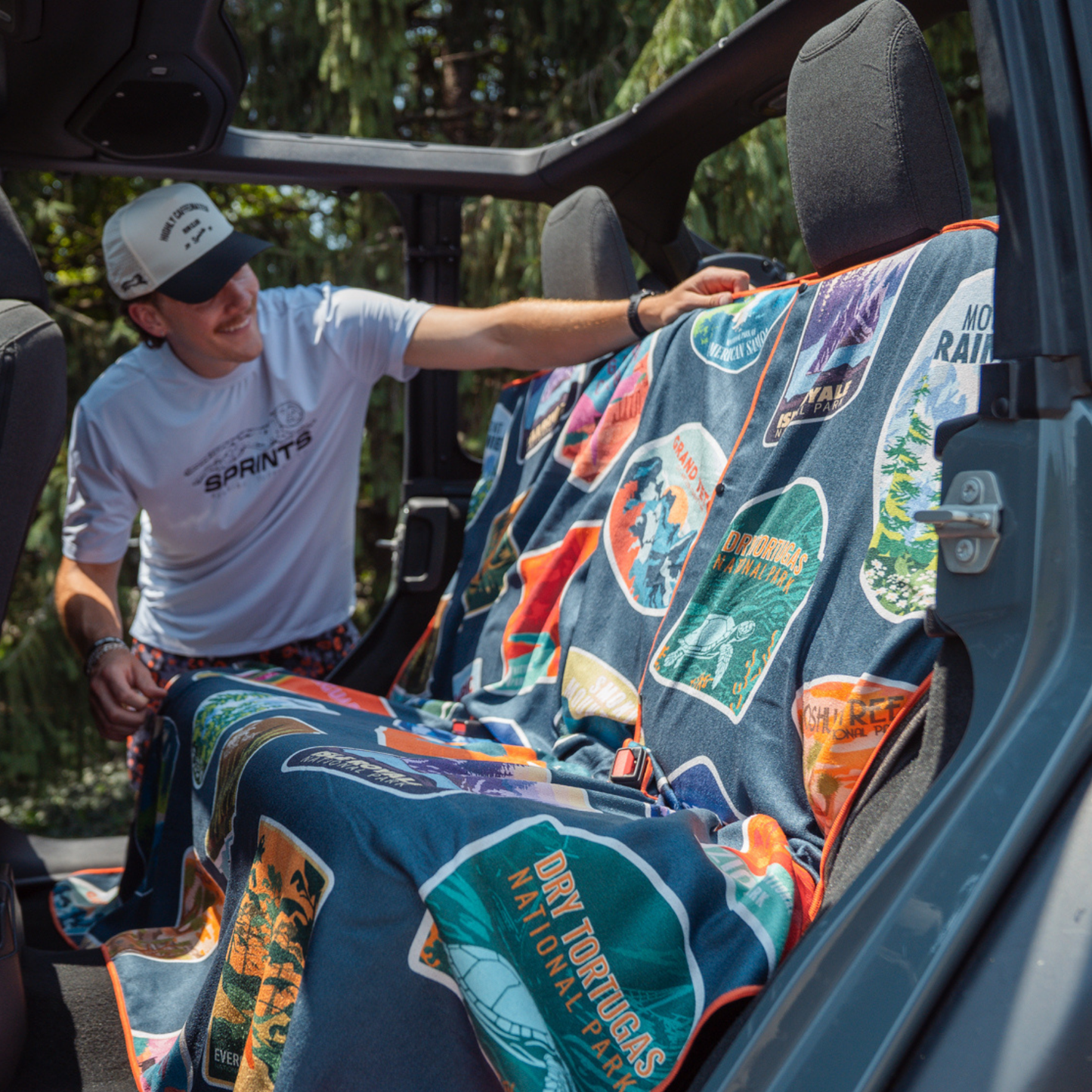 National Parks Bench Seat Cover Towel