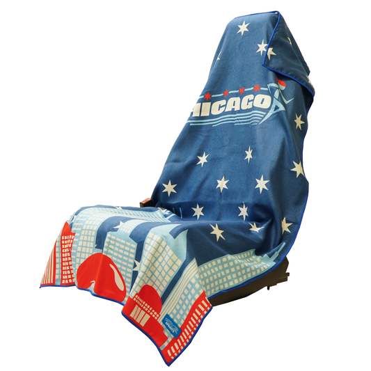 Chicago Four Star Towel Car Seat Cover Towel