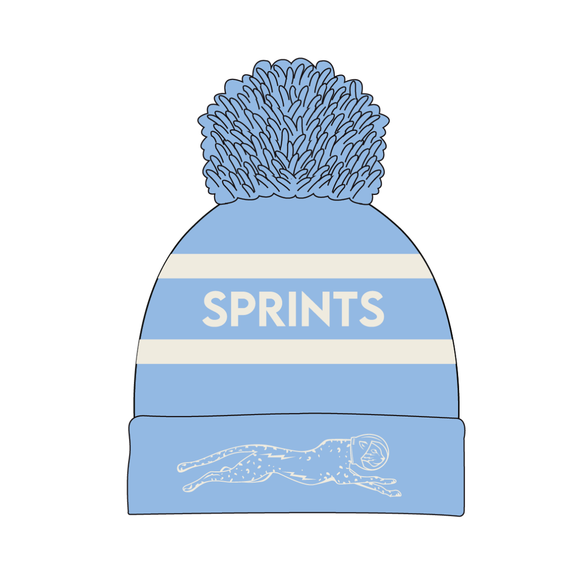 Victory Sprints Classic Winter Hat - Blue (Unisex)