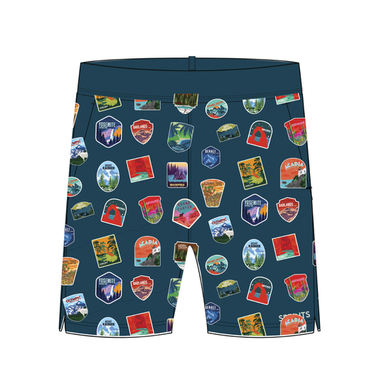 Mens Avigate 5" Fusion Short - National Parks