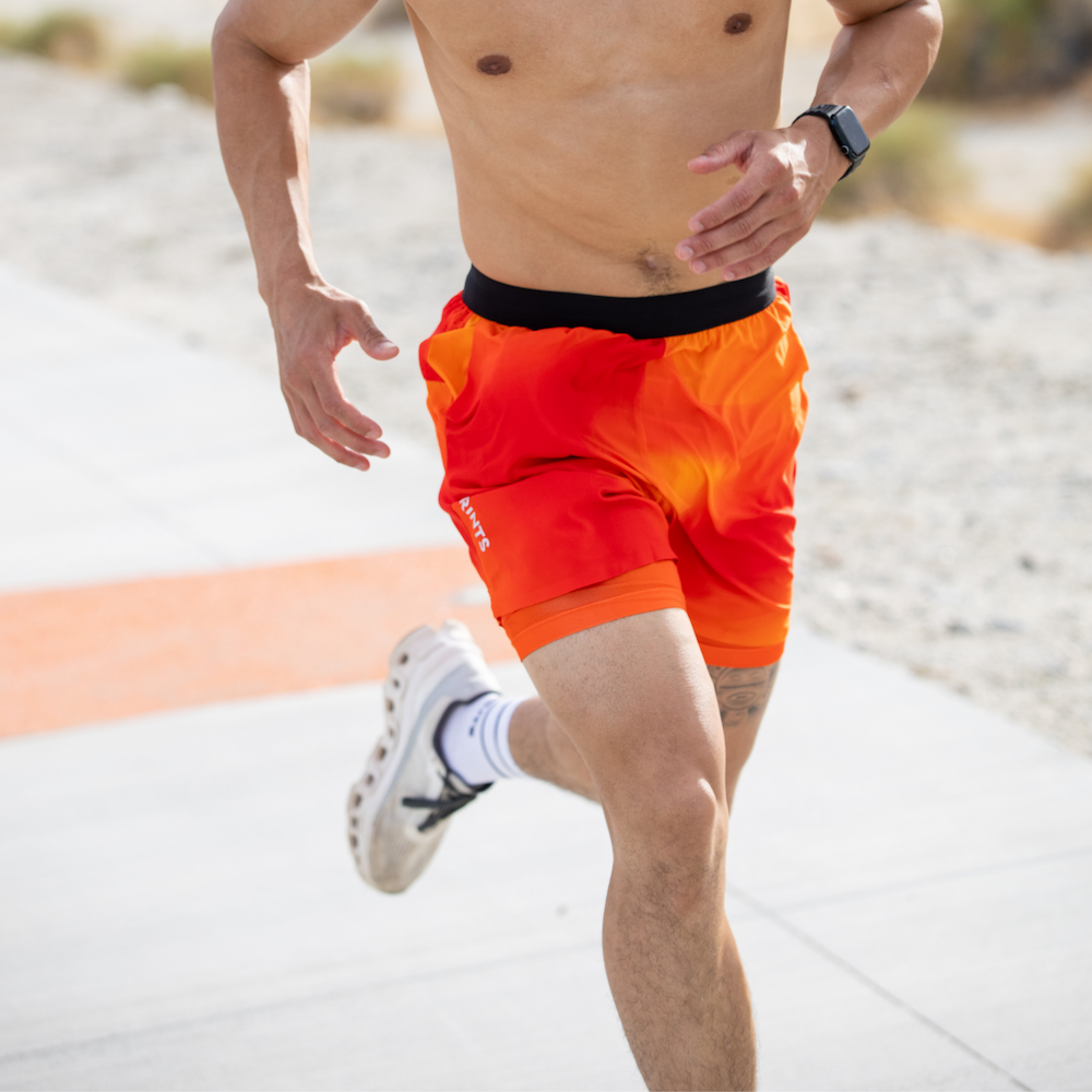 Mens Avigate 5" Fusion Short - Orange Crush