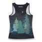 Womens Running Tank - Nightfall Grizzly