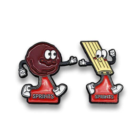 Running Buddies - Spaghetti & Meatballs Enamel Pin