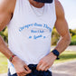 Mens Core Zero Running Tank - Cheaper Than Therapy Run Club White