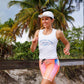 Womens Core Zero Running Tank - Cheaper Than Therapy Run Club White