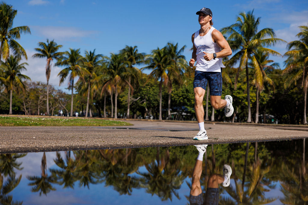 Mens Core Zero Running Tank - Cheaper Than Therapy Run Club White
