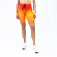 Womens Flexion 8" Compression Short - Orange Crush