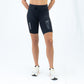Womens Flexion 8" Compression Short - Stealth Black
