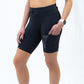Womens Flexion 8" Compression Short - Stealth Black
