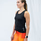 Womens Core Zero Running Tank - Stealth Black